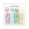 SCRAPCOOKING 4 Décors en Sucre Party Mix 65 g* Décoration Comestible