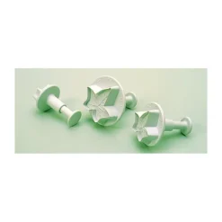 MALLARD FERRIERE 3 Découpoirs Grande Feuille de Lierre à Poussoir* Emporte Pièce - Découpoir Pâtisserie