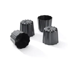 GOBEL 6 Moules à Cannelés 5,5 cm Anti-adhérent en Aluminium* Moule Anti-adhésif|Moules À Gâteaux