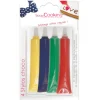 SCRAPCOOKING 4 Stylos Chocolat Bleu Rouge Jaune Vert 25g* Nappages Et Glaçages|Décoration Comestible