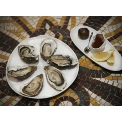 REVOL Assiette à Huîtres Blanche 26 x 24 cm Impulse* Servir, Présenter|Vaisselle