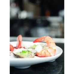 REVOL Assiette à Huîtres Blanche 26 x 24 cm Impulse* Servir, Présenter|Vaisselle