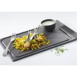 REVOL Assiette à Steak Ardoise 33 x 22 cm Basalt* Vaisselle