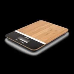 PEBBLY Balance de Cuisine Bambou Rectangle Noir 23 x 16 cm* Balance De Cuisine