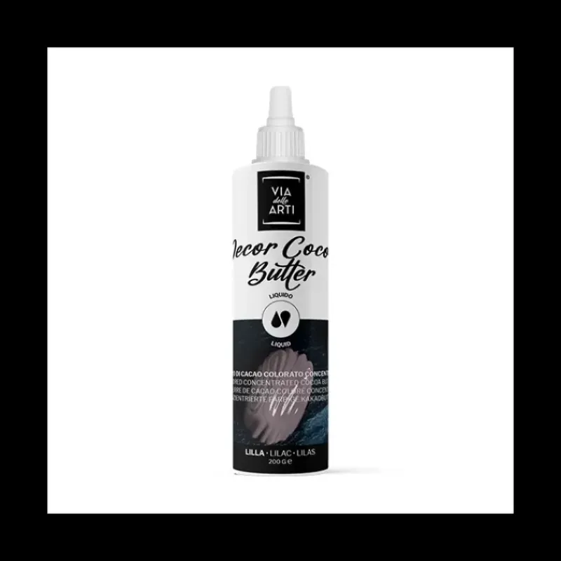 CUISINEADDICT Beurre de Cacao Coloré Lilas 200 g Via delle Arti* Colorants Alimentaires