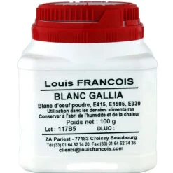 LOUIS FRANCOIS Blanc d'Oeuf Séché Gallia 100 g Louis François* Additifs Alimentaires