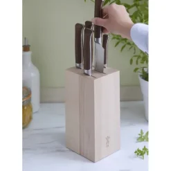OPINEL Bloc à Couteaux Hêtre pour 5 Couteaux* Blocs Et Portes Couteaux