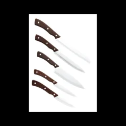 LEBRUN Bloc à Couteaux Tressé + 5 Couteaux* Rangement Couteaux|Couteau À Pain