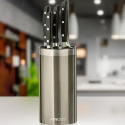 ARCOS Bloc à Couteaux Universel Inox* Rangement Couteaux|Blocs Et Portes Couteaux