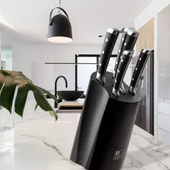 RICHARDSON Bloc Couteau Pro On-Line 5 Couteaux de Cuisine V Sabatier Sheffield* Rangement Couteaux|Blocs Et Portes Couteaux