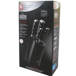 RICHARDSON Bloc Couteau Pro On-Line 5 Couteaux de Cuisine V Sabatier Sheffield* Rangement Couteaux|Blocs Et Portes Couteaux