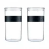 BODUM Bocal Plastique 2 L avec Couvercle (x2) PRESSO* Conservation