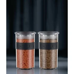 BODUM Bocal Plastique 250 ml avec Couvercle (x4) PRESSO* Conservation