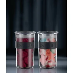 BODUM Bocal Plastique 250 ml avec Couvercle (x4) PRESSO* Conservation