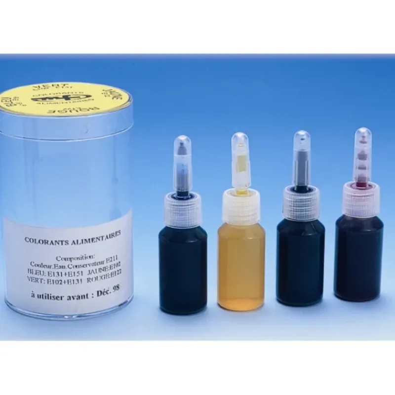 MALLARD FERRIERE Boite de 4 flacons Colorants Alimentaires Liquides* Colorants Alimentaires