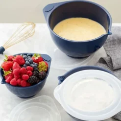 WILTON Bol Plastique avec Couvercle 0,95 L / 1,89 L / 2,84 L (x3)* Bassines De Cuisine