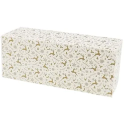 CUISINEADDICT Boîte à Bûche Isotherme 25x11cm Étoiles (x25)* Emballage Alimentaire