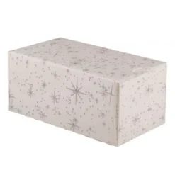 CUISINEADDICT Boîte à Bûche Isotherme 35x11cm Étoiles (x25)* Emballage Alimentaire