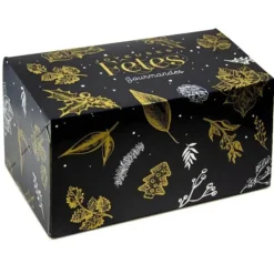 CUISINEADDICT Boîte à Bûche 35x11cm Noël Féerique (x25)* Emballage Alimentaire