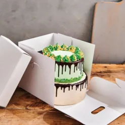 FUNCAKES Boîte à Gâteau Carré 25.5x25.5cm H.25cm (x1)* Emballage Alimentaire