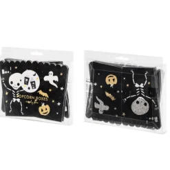 PARTYDECO Boîte à Pop-Corn en Papier Halloween PartyDéco (x6)* Emballage Alimentaire