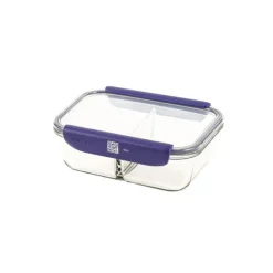 MASTRAD Boîte de Conservation Connectée avec Compartiments 1,45 L Bleu Stor'eat* Conservation