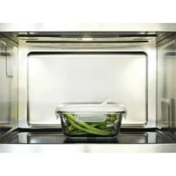 PEBBLY Boîte de Conservation en Verre Carré 800 ml* Plat De Cuisson|Conservation