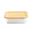 PEBBLY Boîte de Conservation en Verre et Bambou Rectangle 1520 ml* Conservation