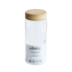 PEBBLY Boîte de Conservation en Verre et Bambou Rond 850 ml* Conservation