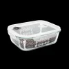 PEBBLY Boîte de Conservation en Verre Rectangle 2,25 L* Plat De Cuisson|Conservation