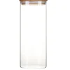 PEBBLY Boîte de Conservation en Verre et Bambou Carré 2,2 L* Conservation