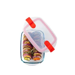 PYREX Boîte de Conservation en Verre Rectangulaire 23 x 15 cm 1,1 L Cook & Heat* Conservation