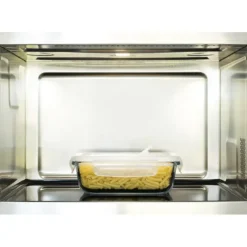 PEBBLY Boîte de Conservation en Verre Rectangle 650 ml* Plat De Cuisson|Conservation