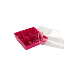 GATODECO Boîte Fuchsia pour 6 Macarons Gatodéco* Emballage Alimentaire