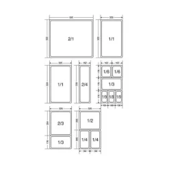 BOURGEAT Boîte Modulus Gastronorme 8 litres GN 2/3 H10 cm* Conservation