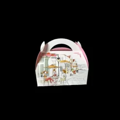 CUISINEADDICT Boîte pâtissière avec poignées Balade Gourmande 17 x 10 cm x H 6 cm (x50)* Emballage Alimentaire