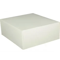 CUISINEADDICT Boîte pâtissière blanche - 20 x H 5 cm - (x50)* Emballage Alimentaire