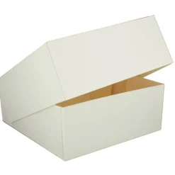 CUISINEADDICT Boîte pâtissière blanche - 26 x H 5 cm - (x50)* Emballage Alimentaire