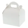 CUISINEADDICT Boîte Pâtissière Blanche avec Poignées - 20 x 18 x H 7 cm - (x50)* Emballage Alimentaire