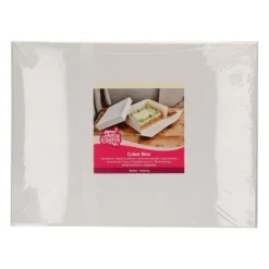 FUNCAKES Boîte Pâtissière Blanche Rectangulaire 40 x 30 x H15 cm* Emballage Alimentaire