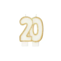 GATODECO Bougie Anniversaire 20 ans Gatodéco* Décoration Gâteau