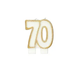 GATODECO Bougie Anniversaire 70 ans Gatodéco* Décoration Gâteau
