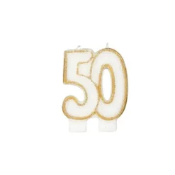 GATODECO Bougie Anniversaire 50 ans Gatodéco* Décoration Gâteau