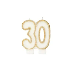 GATODECO Bougie Anniversaire 30 ans Gatodéco* Décoration Gâteau