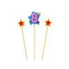 GATODECO Bougie Chiffre 8 avec 2 bougies étoiles Gatodéco* Décoration Gâteau