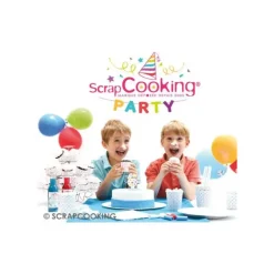 SCRAPCOOKING Bougie Chiffre 7 Blanche à Etoiles Multicolores* Décoration Gâteau