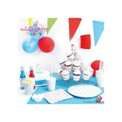 SCRAPCOOKING Bougie Chiffre 0 Blanche à Etoiles Multicolores* Décoration Gâteau