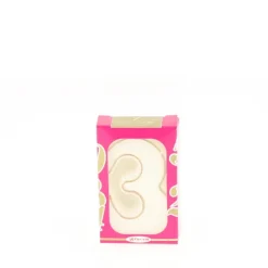 CUISINEADDICT Bougie d'anniversaire chiffre 3 blanche avec filet doré* Décoration Gâteau