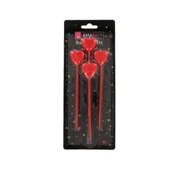 GATODECO Bougies Coeurs Rouges sur Piques (x4) Gatodéco* Décoration Gâteau