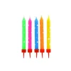 GATODECO Bougies Multicolores à Etoiles Blanches (x10) Gatodéco* Décoration Gâteau